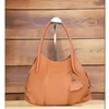 Trendy Grey PU Leather Hobo Bag