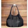 Trendy Grey PU Leather Hobo Bag