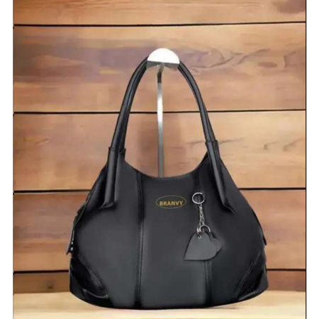Trendy Grey PU Leather Hobo Bag