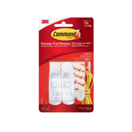 3M Command Damage - Free Hanging 2pcs 3LB