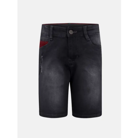 Charcoal Grey Denim Short Pant