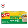 Glad Drawstring Compost Small  17" X 18" 15bags 10L