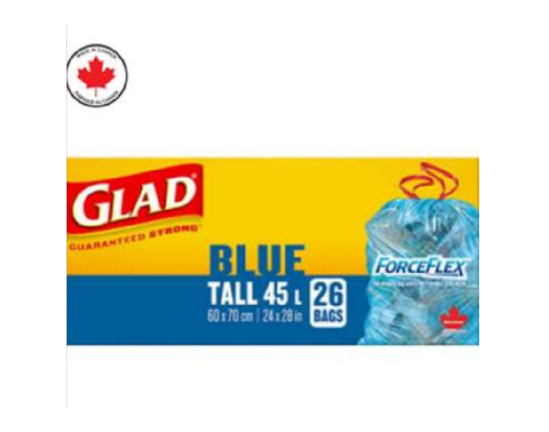 Glad Recycling Tall Bags Blue 26/24" X 28" 26bags