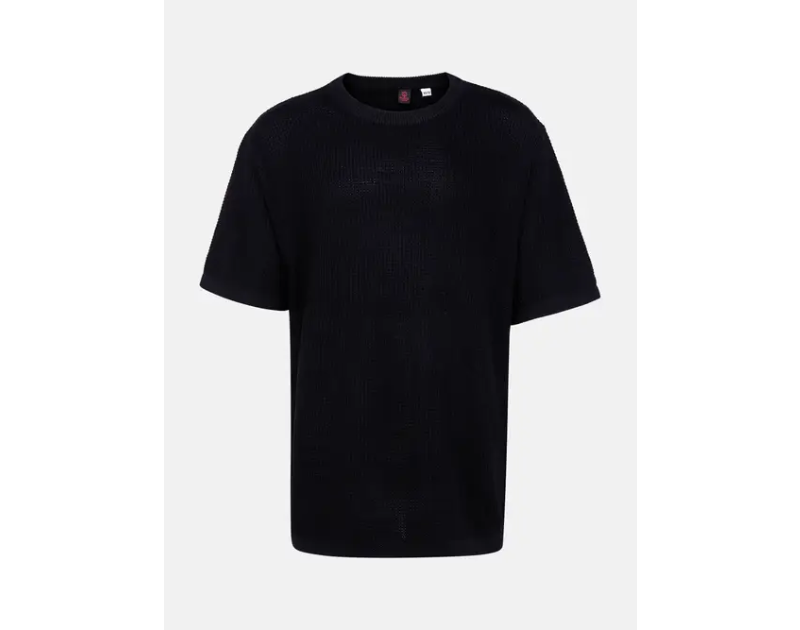 Black Woolen T-Shirt