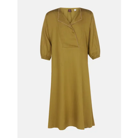 Mustard Mixed Cotton Frock