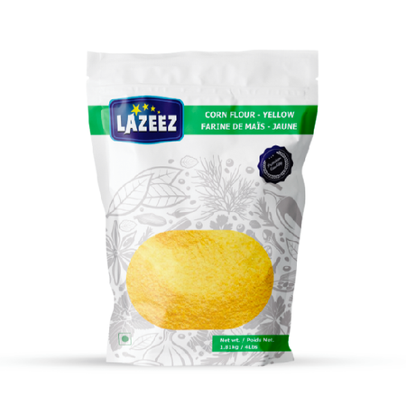 Lazeez Corn Flour - Yellow 4LB