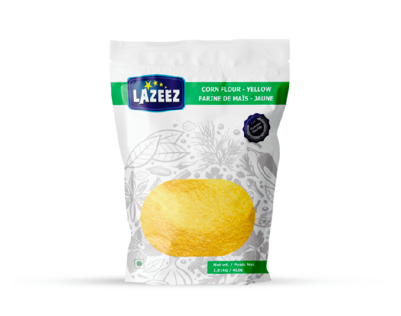 Lazeez Corn Flour - Yellow 4LB