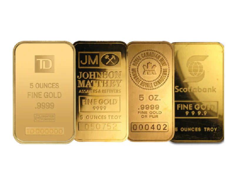 5 oz Gold Bar - Canadian Gold Bar