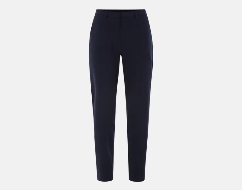 Midnight Blue Cotton Classic Fit Formal Pant