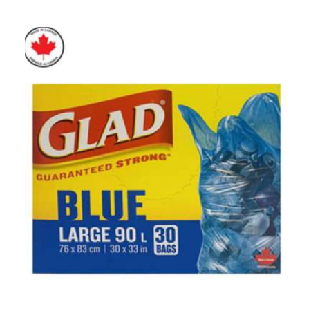 Glad Recycling Large Bags Blue 30/30"x33" 30bags