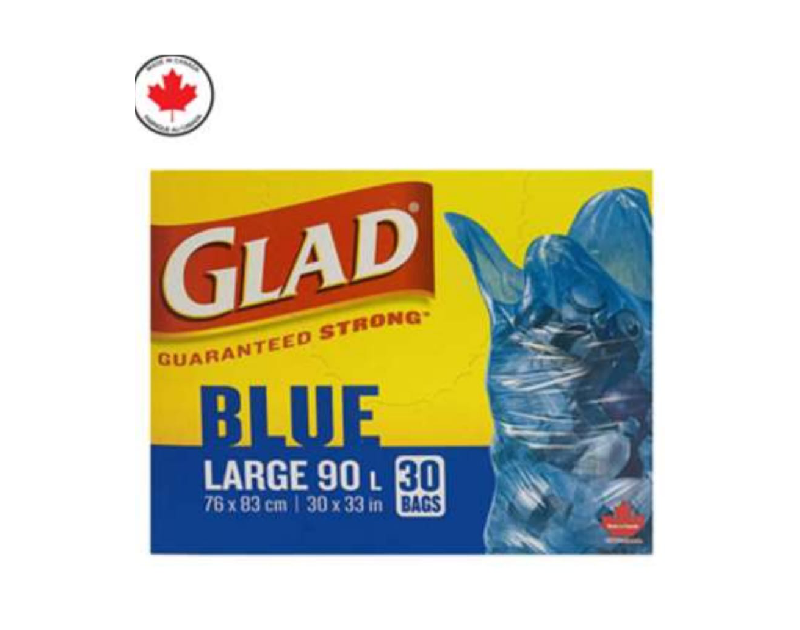 Glad Recycling Large Bags Blue 30/30"x33" 30bags