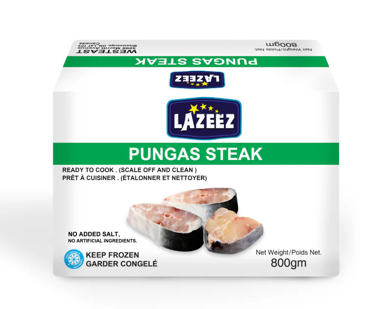Lazeez Pangus Steak 800g – Ready to Cook (scale off and clean professionally)