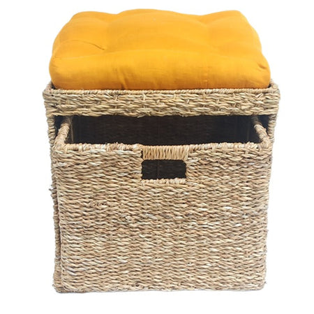 Seater With Laundry Basket With Cushion