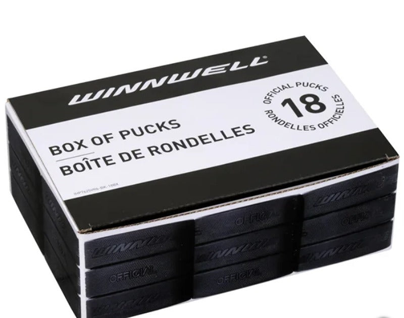 Winnwell Hockey Pucks Box of 18 units