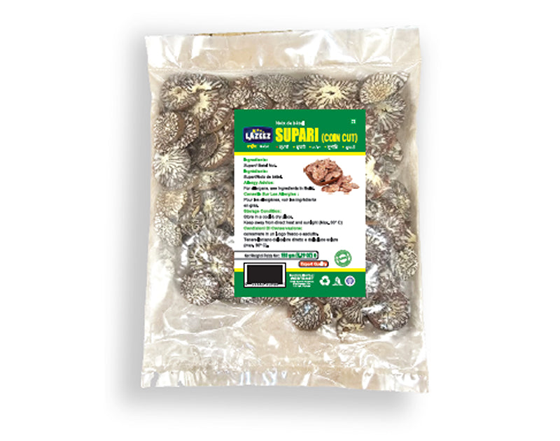 Lazeez Supari (Coin Cut) 150g. 150g X 48 Pack Per Case. Factory Price, Save $36