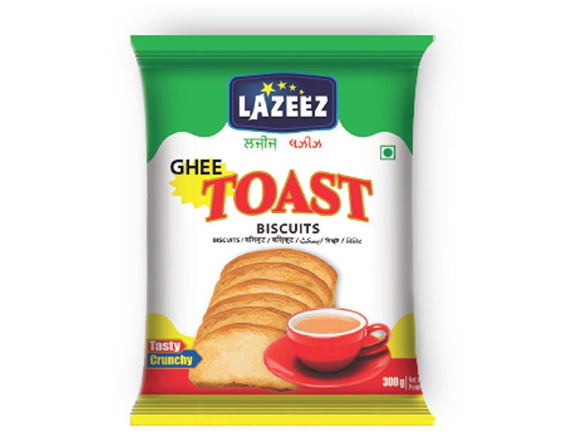 Lazeez Ghee Toast 350g. 350gm X 12 Pack Per Case. Factory Price, Save $12