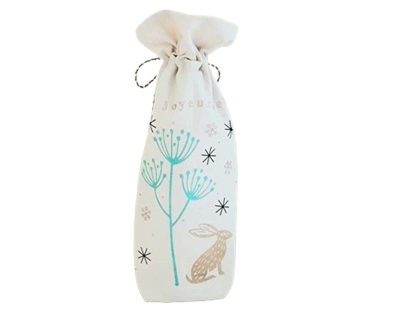 Christmas Reindeer & Hare Bottle Bag