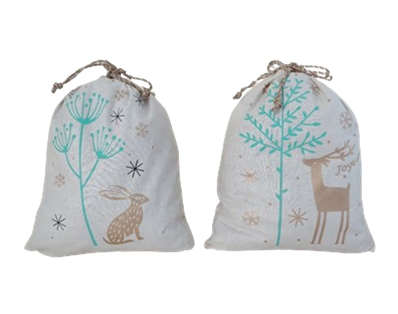 Christmas Reindeer & Hare Gift Bag