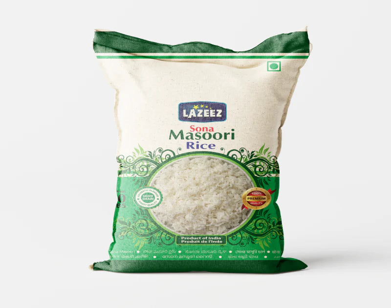 Lazeez Sona Masoori Rice 40LB