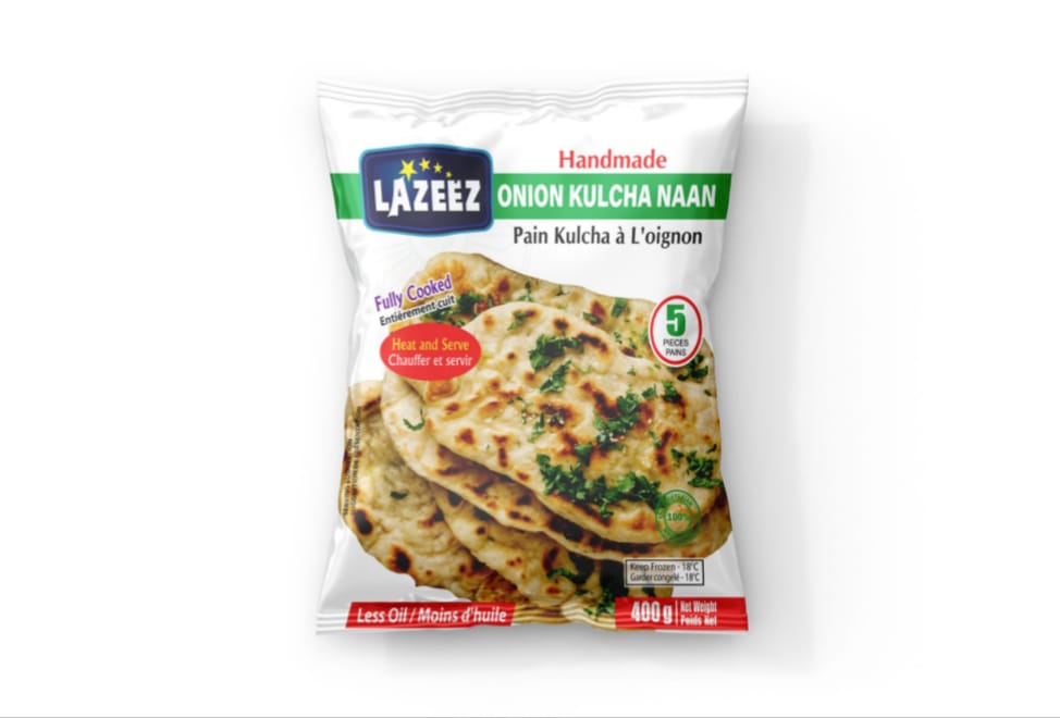 Lazeez Onion Kulcha Naan 5pcs 400g