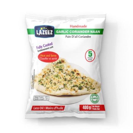 Lazeez Garlic Coriander Naan 5pcs 400g