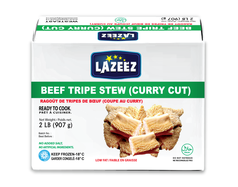 Lazeez Beef Tripe Stew (Curry Cut) 2LB
