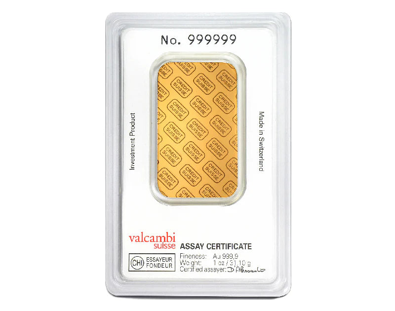 1 oz Credit Suisse Gold Bar