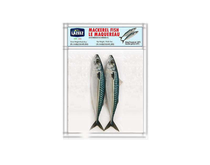 Lazeez Mackerel Fish 40LB (2 Pcs Per Pack). Save $15