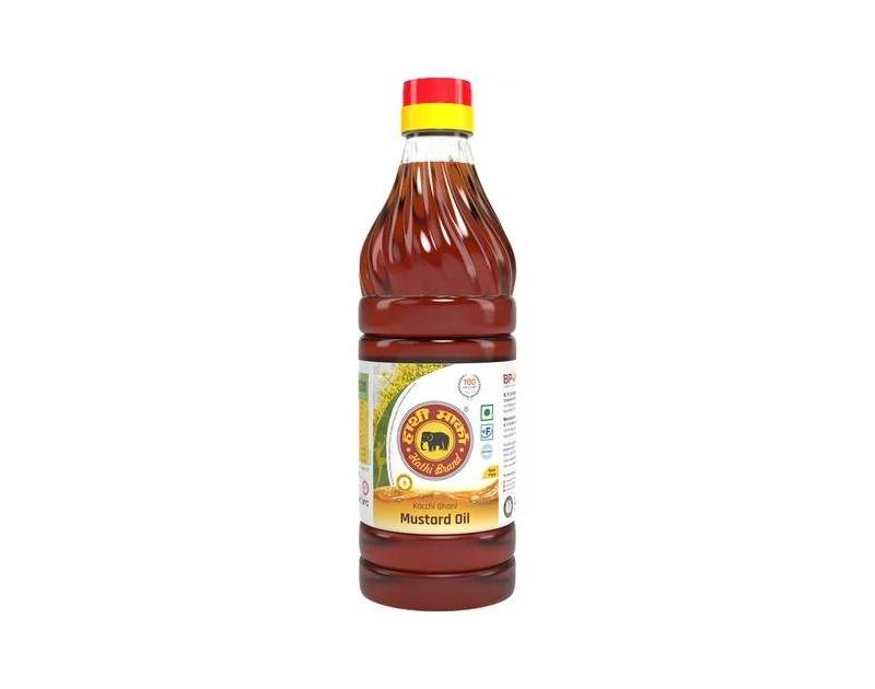 HATHI Mustard Oil 500 ml, 30 Bottle x 500 ml Per Case. Save $15
