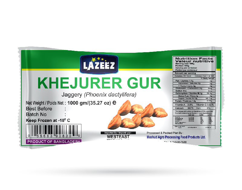 Lazeez   Khejur Gur Solid 500g
