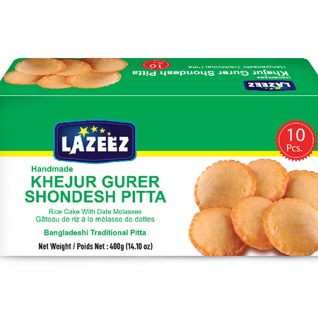 Lazeez  Khejur Gurer Sondesh Pitta 10pcs 400g