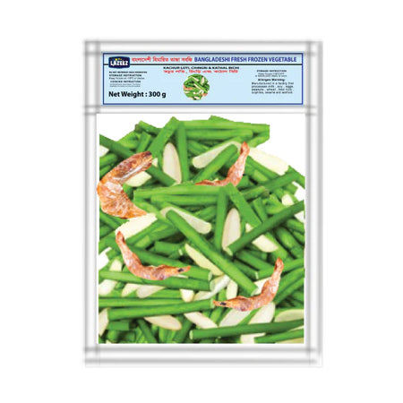 Lazeez Kachur Loti, Chingri, Kathal Bichi 300g. 300g X 24 Pack Per Case.  Factory Price, Save $24