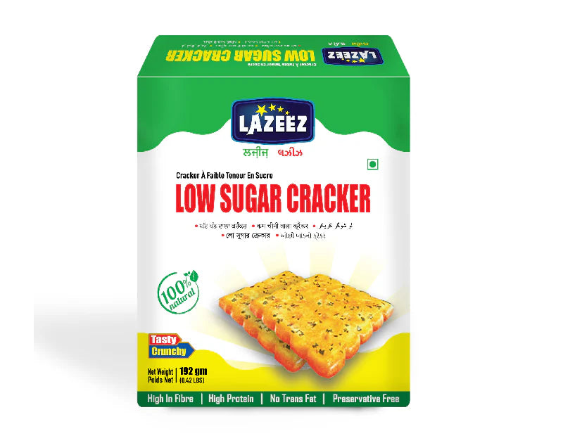 Lazeez Low Sugar Cracker 192g