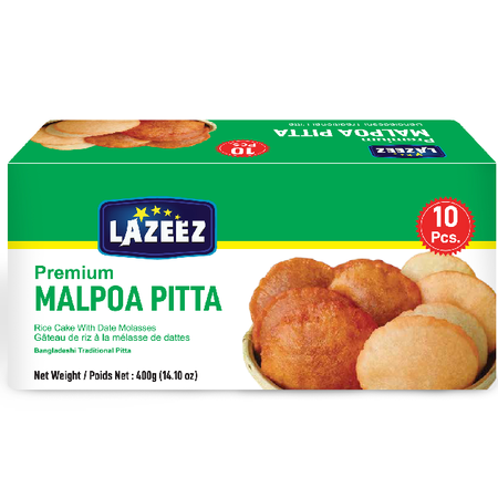 Lazeez Malpoa Pitta 400. 400g X 20 Pack Per Case. Factory Price, Save $10