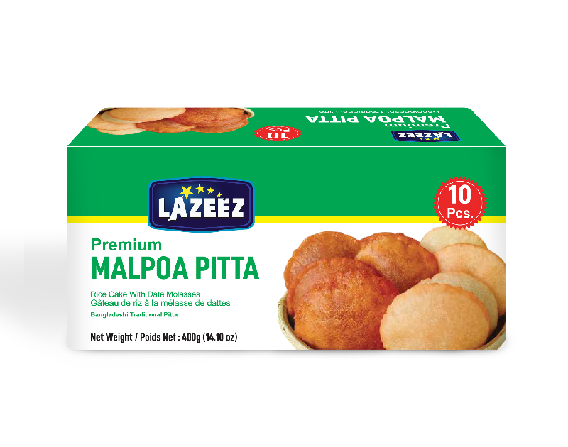 Lazeez Malpoa Pitta 400. 400g X 20 Pack Per Case. Factory Price, Save $10