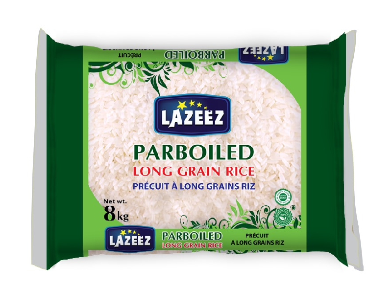 Lazeez Parboiled Rice 8kg. Factory Price, Save $3