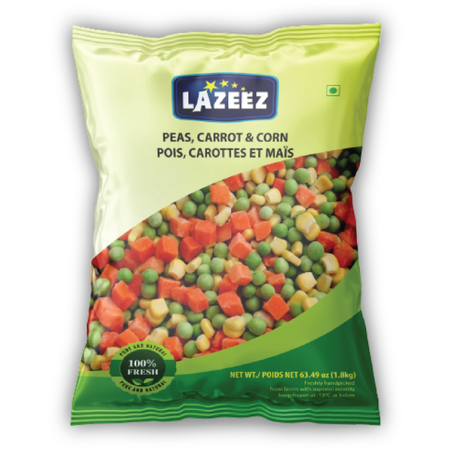 Lazeez Peas, Carrot & Corn 1.8kg
