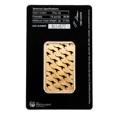 1 oz Perth Mint Gold Bar