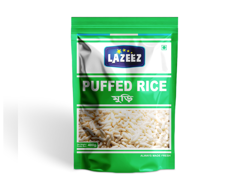 Lazeez Puffed Rice 400g. 400g X 20 Pack Per Case. Factory Price, Save $11