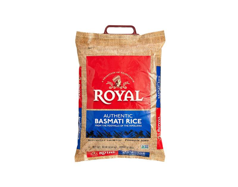 ROYAL Basmati  Rice 10LB. 4 Bag x 10 LB Per Case. Save $8
