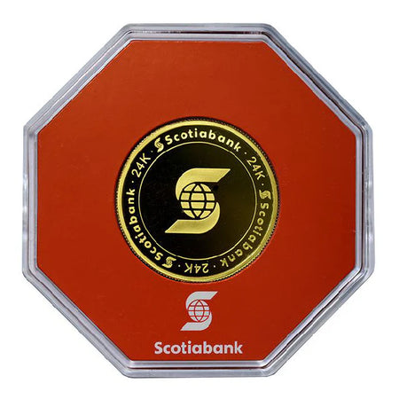 1 oz Gold Scotiabank Round Bar