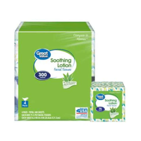 Aloe & Vitamin E Soothing Facial 300 Tissues